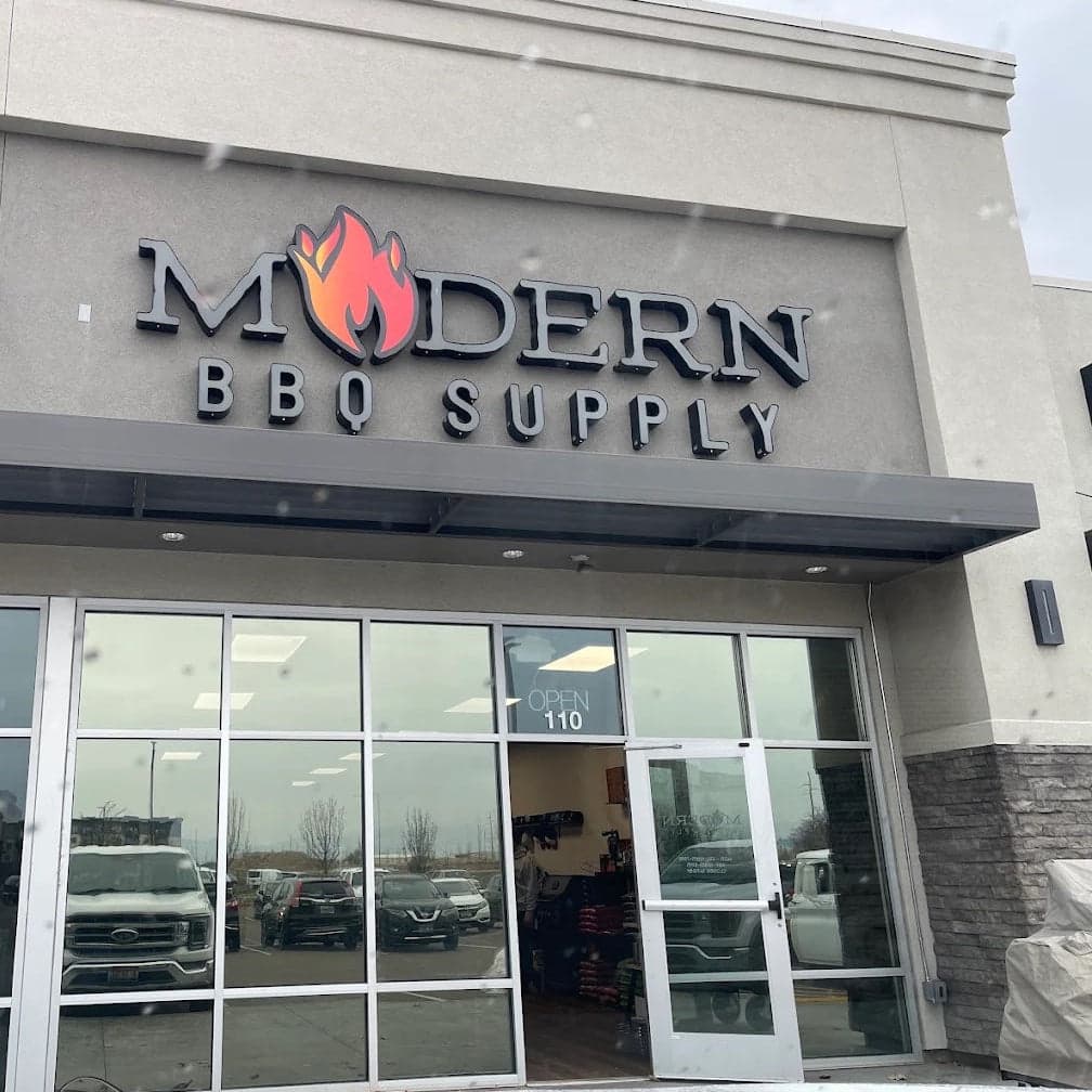 Modern BBQ Supply storefront in Meridian